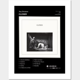 Joy Division - Closer Tracklist Album Posters and Art
